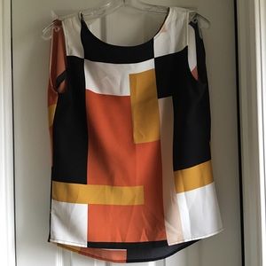 Ann Taylor loft color block tunic blouse! 👄 SALE!